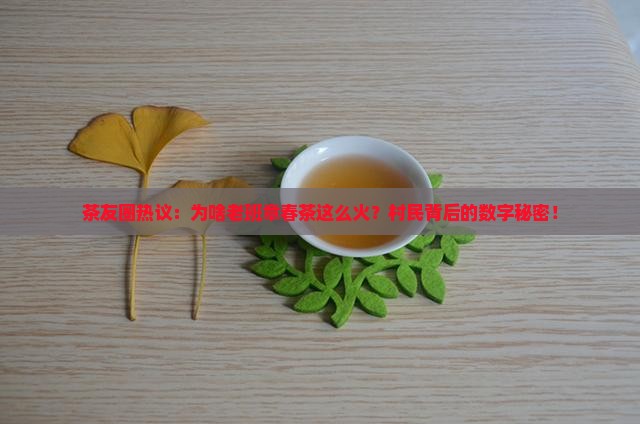 茶友圈热议：为啥老班章春茶这么火？村民背后的数字秘密！