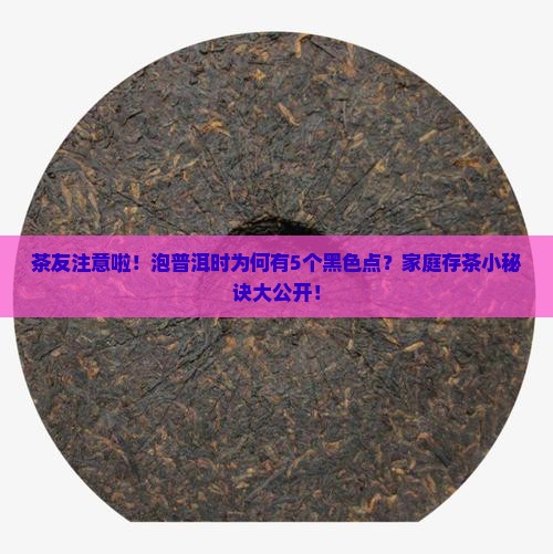 茶友注意啦！泡普洱时为何有5个黑色点？家庭存茶小秘诀大公开！