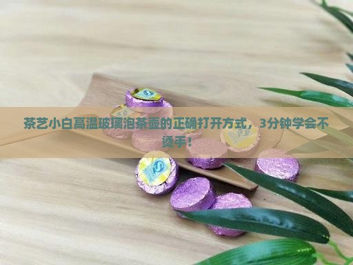 茶艺小白高温玻璃泡茶壶的正确打开方式，3分钟学会不烫手！