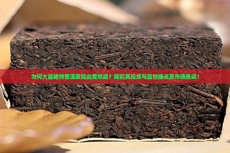为何大益猪饼普洱茶如此受欢迎？探究其投资与品饮痛点及市场热词！