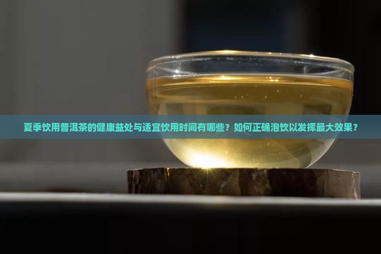 夏季饮用普洱茶的健康益处与适宜饮用时间有哪些？如何正确泡饮以发挥最大效果？
