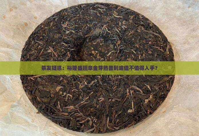 茶友疑惑：裕隆盛班章金芽熟普到底值不值得入手？