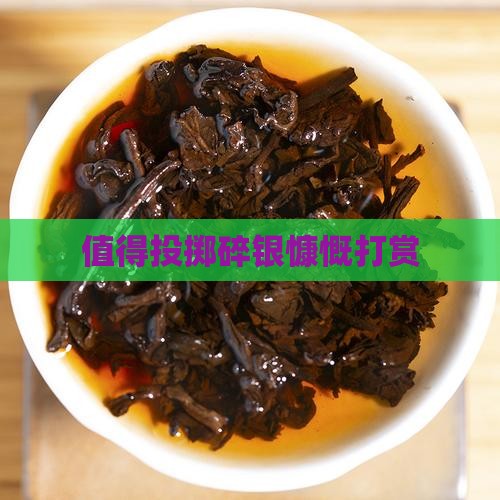值得投掷碎银慷慨打赏