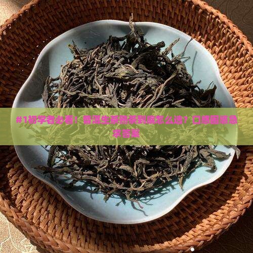 #1初学者必看！普洱生茶熟茶到底怎么选？口感困惑急求答案