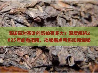 海拔高对茶叶的影响