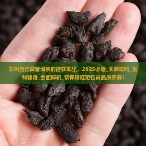 郑州自己做普洱茶的店在哪里