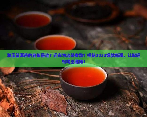 海玉普洱茶的老板