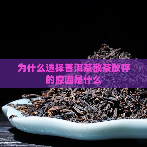 普洱茶散存的原因