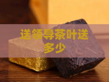 送领导茶叶送多少