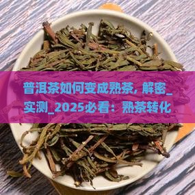 普洱茶如何变成熟茶
