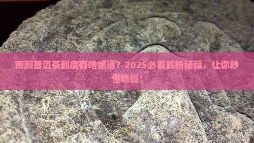 南涧普洱茶的特点