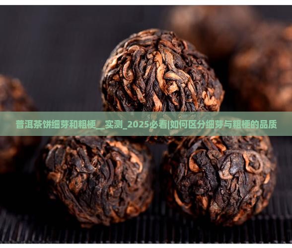 普洱茶饼细芽和粗梗