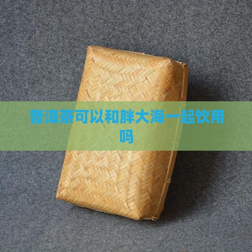 普洱茶可以和胖大海一起饮用吗