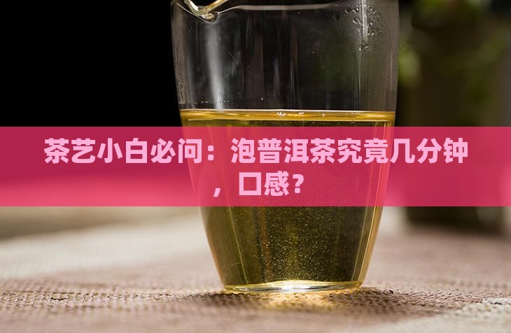 茶艺小白必问：泡普洱茶究竟几分钟，口感？