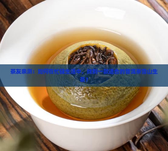 茶友亲测：如何在忙碌生活中，找到一款适合的普洱茶雪山生茶？