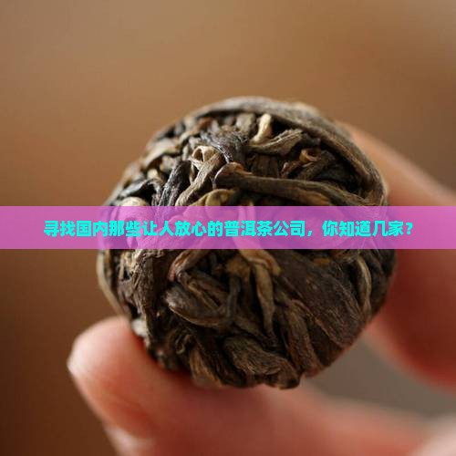 寻找国内那些让人放心的普洱茶公司，你知道几家？
