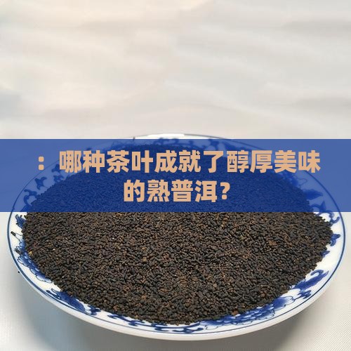 ：哪种茶叶成就了醇厚美味的熟普洱？