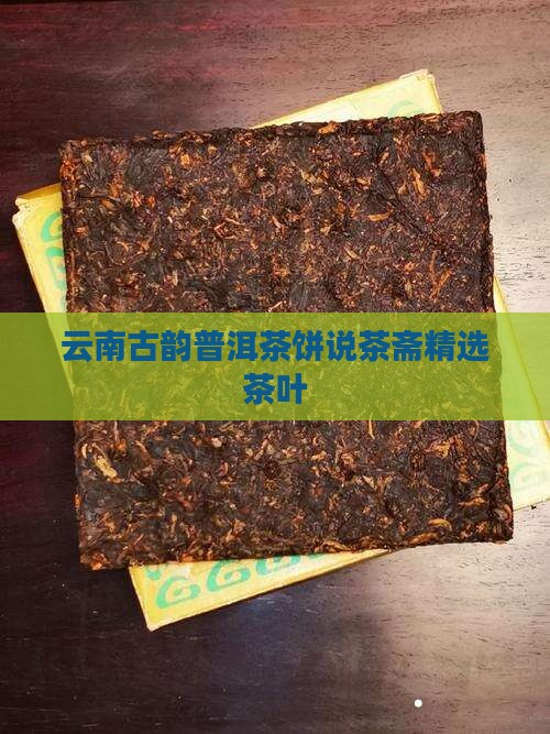 云南古韵普洱茶饼说茶斋精选茶叶