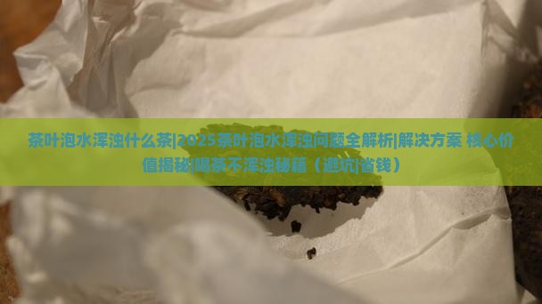 茶叶泡水浑浊什么茶