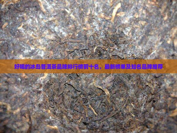 好喝的冰岛普洱茶品牌排行榜