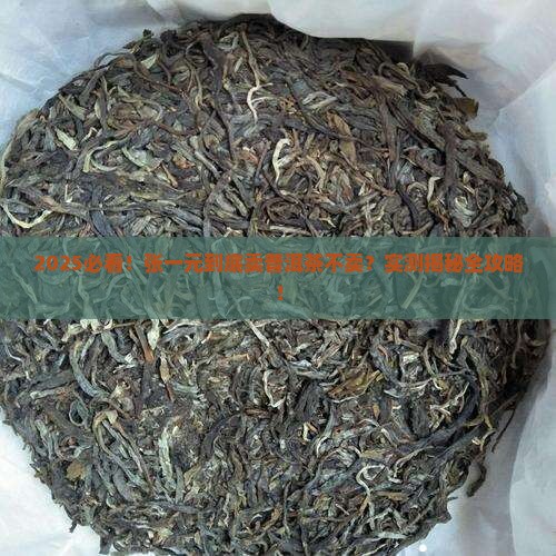 张一元卖普洱茶吗