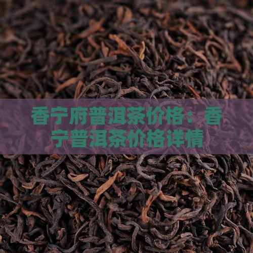 香宁府普洱茶价格
