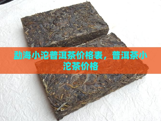 勐海小沱普洱茶