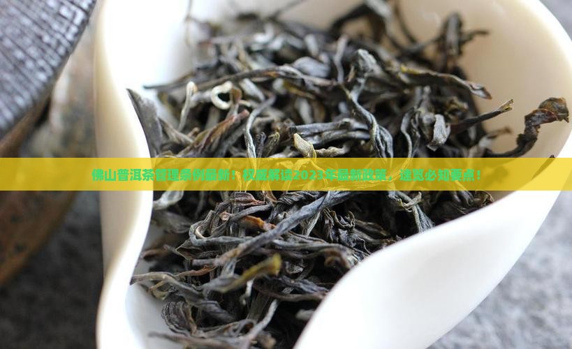 佛山普洱茶管理条例最新