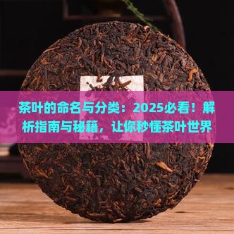 茶叶的命名与分类