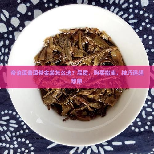 帝泊洱普洱茶金装
