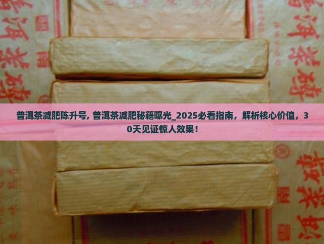 普洱茶减肥陈升号