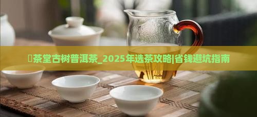 衎茶堂古树普洱茶