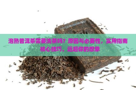 泡熟普洱茶需要洗茶吗