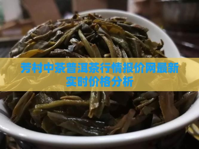 芳村中茶普洱茶行情报价网