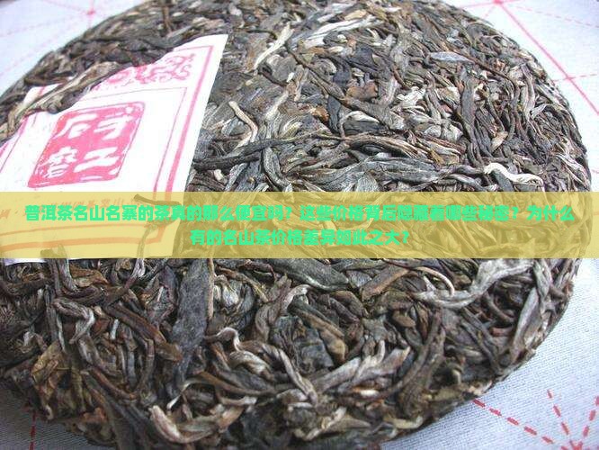 普洱茶名山名寨卖那么便宜