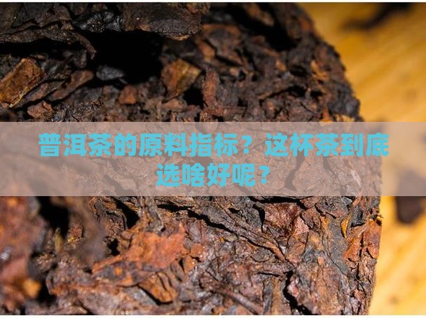 普洱茶的原料指标