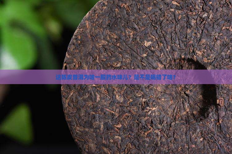 陈皮普洱茶怎么有药水味道
