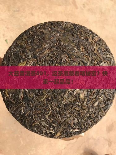 大益普洱茶401茶底
