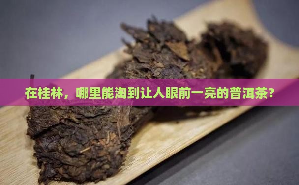 桂林哪里买普洱茶好卖点