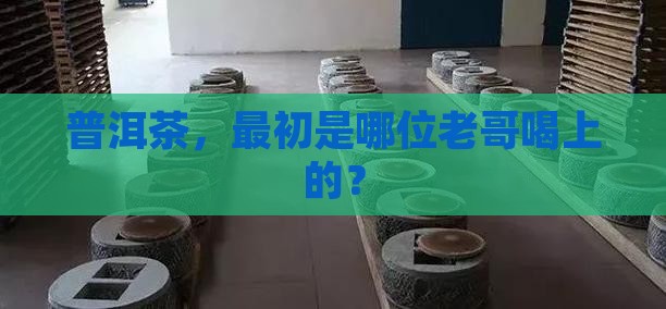 普洱茶开始是哪儿人喝的