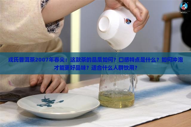 戎氏普洱茶2007年春尖