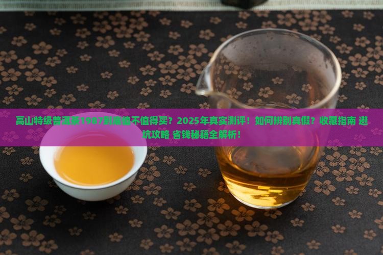 高山特级普洱茶1987