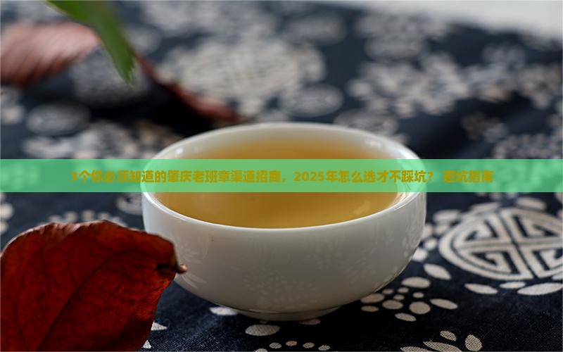 肇庆老班章渠道招商