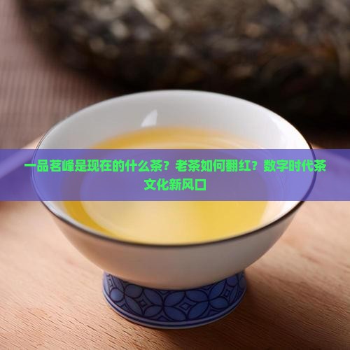 一品茗峰是现在的什么茶？老茶如何翻红？数字时代茶文化新风口
