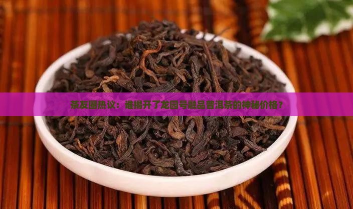 茶友圈热议：谁揭开了龙园号融品普洱茶的神秘价格？
