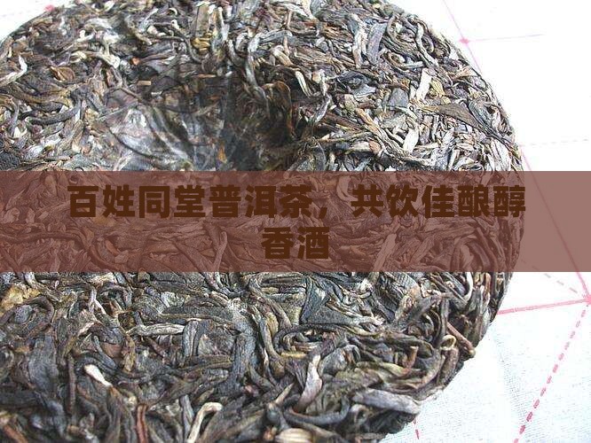 百姓同堂普洱茶，共饮佳酿醇香酒