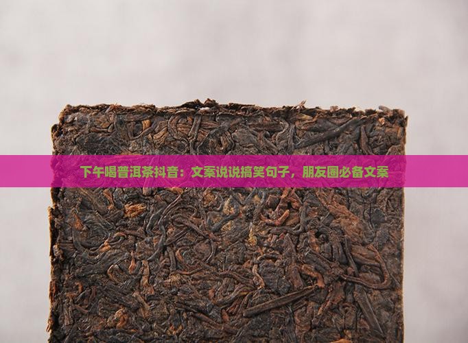 下午喝普洱茶抖音：文案说说搞笑句子，朋友圈必备文案