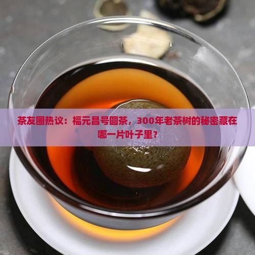 茶友圈热议：福元昌号圆茶，300年老茶树的秘密藏在哪一片叶子里？