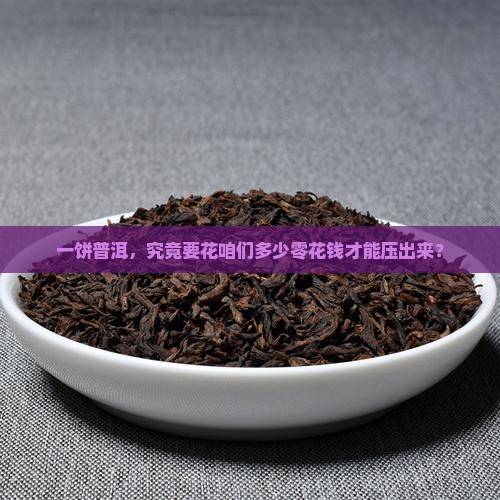 压一饼普洱茶需要多少钱