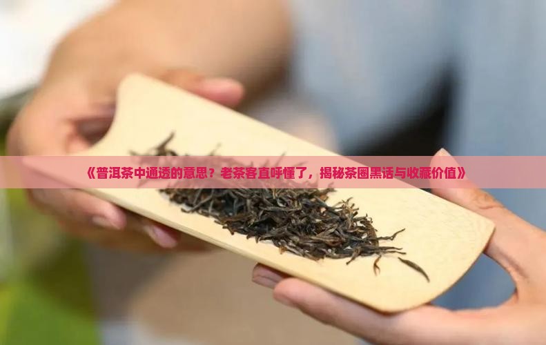 普洱茶中通透的意思